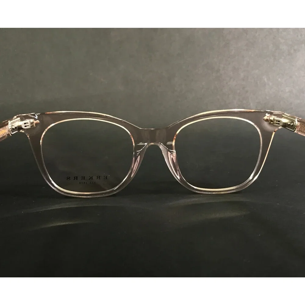 Erkers Eyeglasses Frames CALHOUN Champaign Transparent Pink Square 49-22-146
